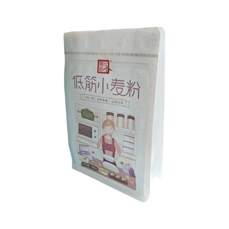 Bolsa de papel kraft de degradable resistente, duradera, transpirable y resistente a la lágrima