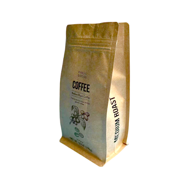 Bolsa de papel kraft de degradable resistente, duradera, transpirable y resistente a la lágrima